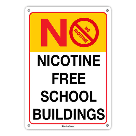 No Nicotine Free School Building