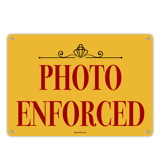Photo Enforced Sign