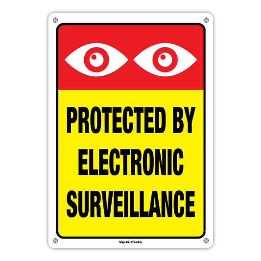 Protected By Electronic Surveillance Sign