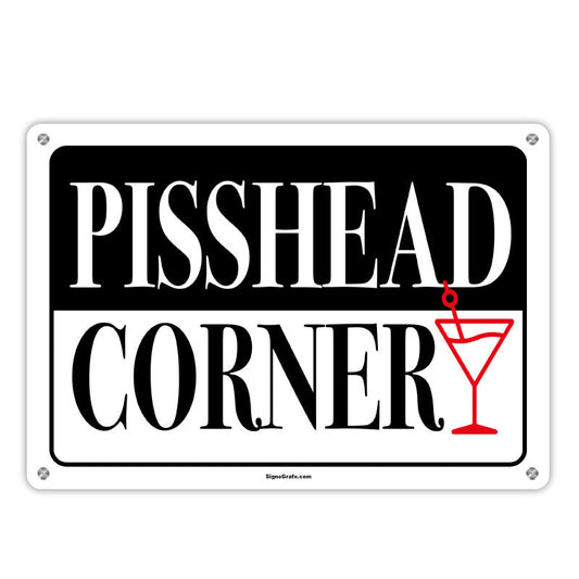 Neon Pisshead Corner Bar Sign
