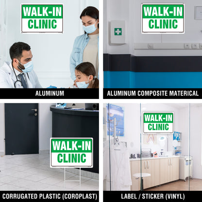 Walk-In Clinic Sign