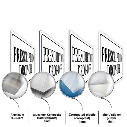 Prescription Drop-Off Sign