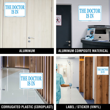 The Doctors Is In Sign (White)