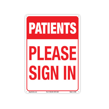 Patients Please Sign In Sign