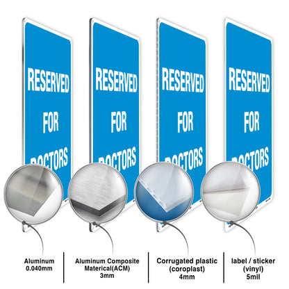 Reservefd For Doctors Sign