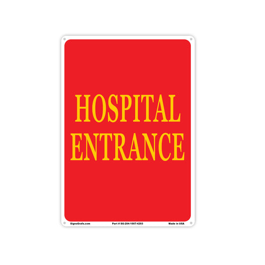 Hospital Enterance Sign