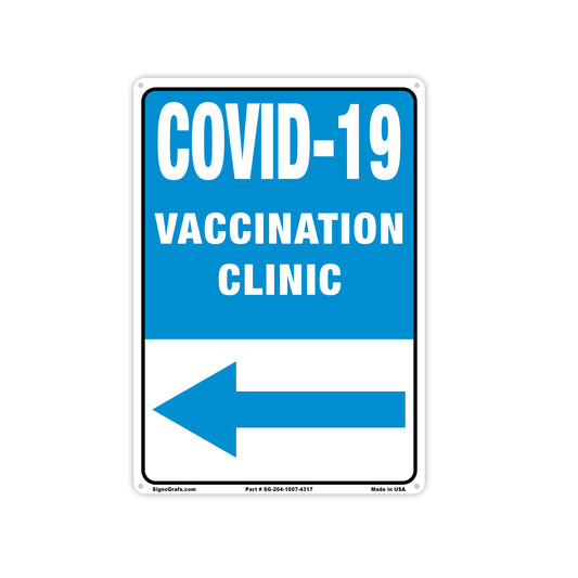 Covid 19 Vaccinition Clinic Sign