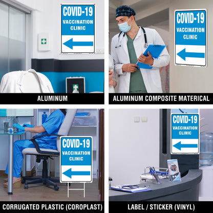 Covid 19 Vaccinition Clinic Sign