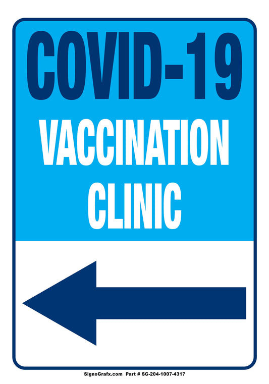 Covid 19 Vaccinition Clinic Sign