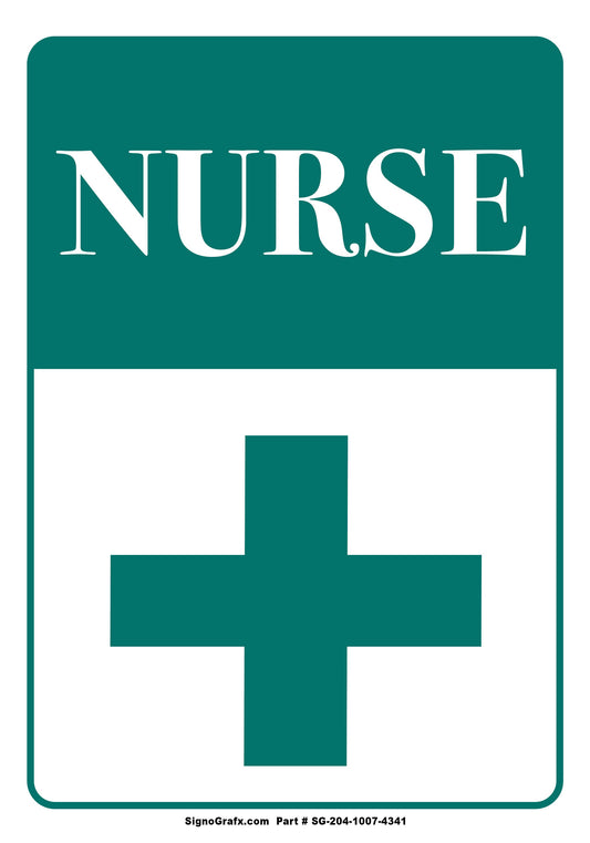 Nurse Sign (Green)