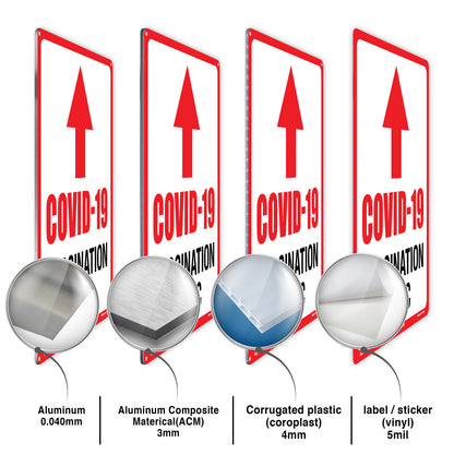 Covid 19 Vaccinition Clinic Sign (Red)