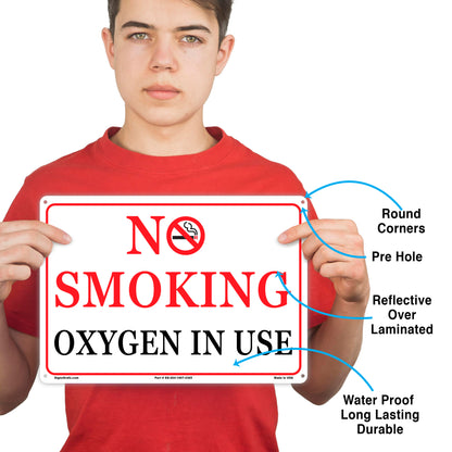 No Smokiing Oxygen In Use Sign