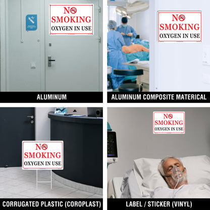 No Smokiing Oxygen In Use Sign