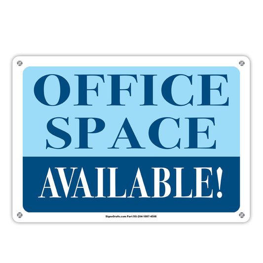 Office Space Available Sign