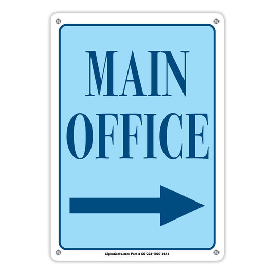 Main Office Sign