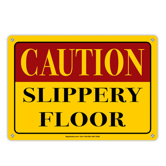 Caution Slippery Floor Sign