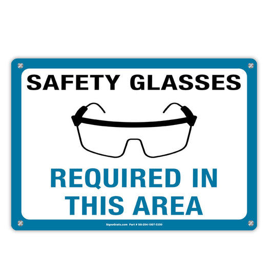 Required In This Area Sign