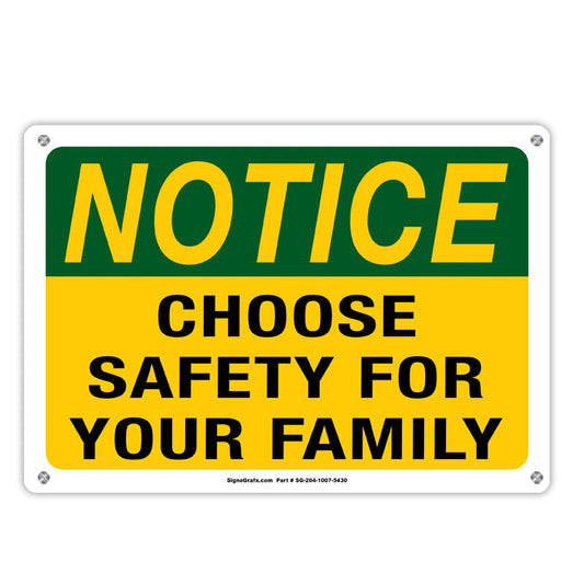 Notice Choose Safety For Your Email Sign