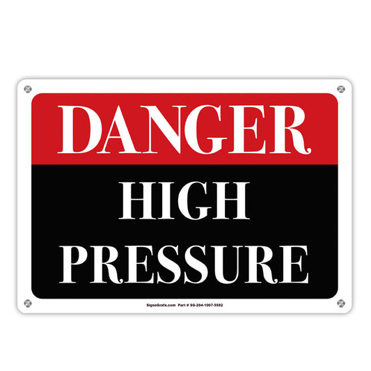Danger High Pressure Sign
