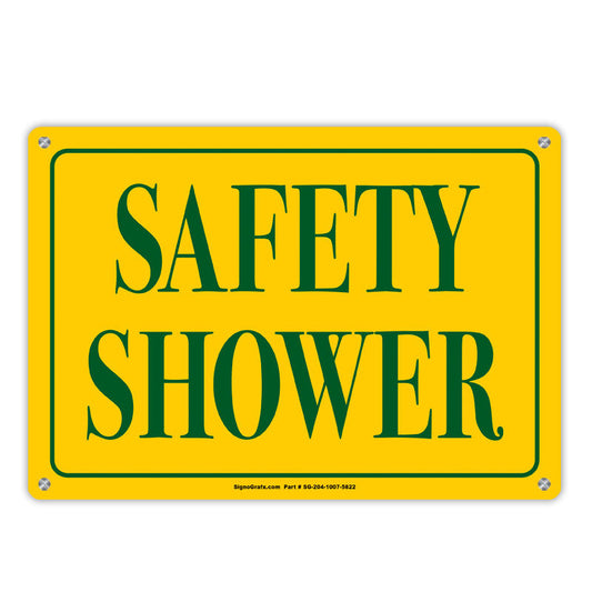 Safety Shower Sign