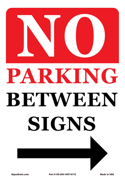 No Parking Between Signs