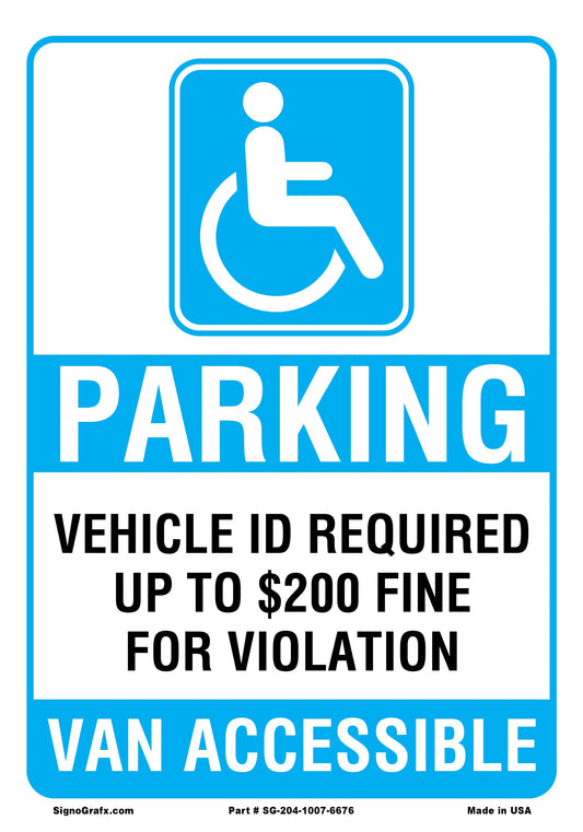 Parking
Vehicle Id Required Sign