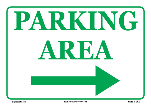 Parking Area Sign