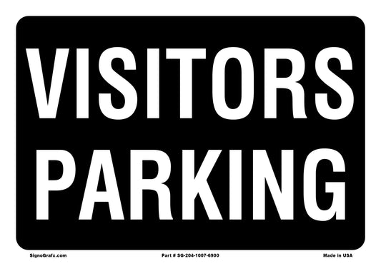 Visitors Parking Sign