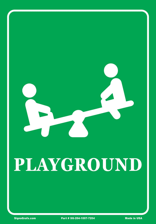Playground Sign(Green)