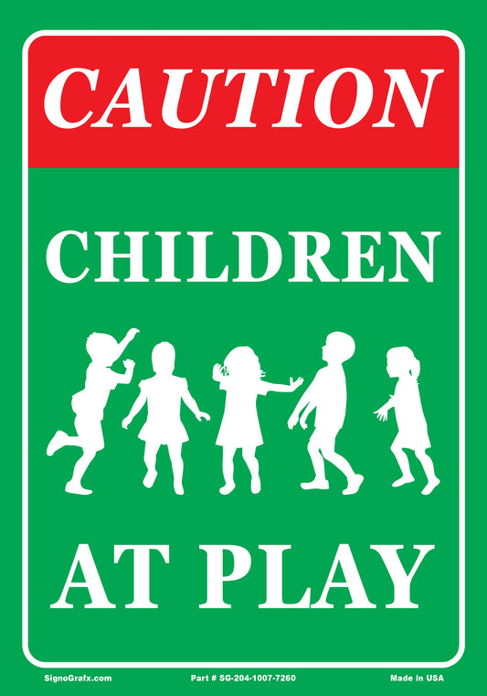 Caution Children At Play Sign