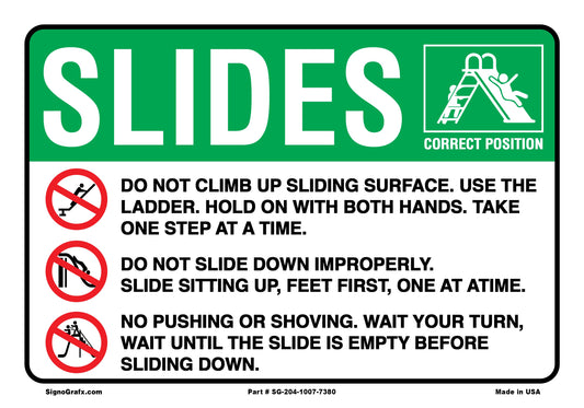 Slides Rules Sign