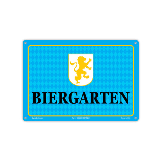 Biergarten Sign