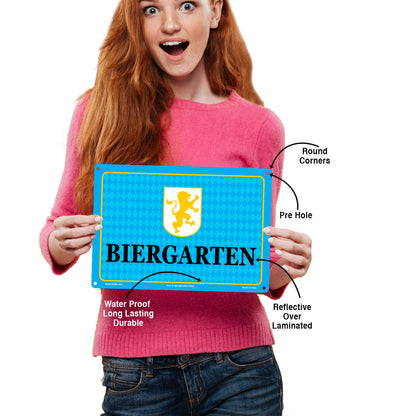 Biergarten Sign