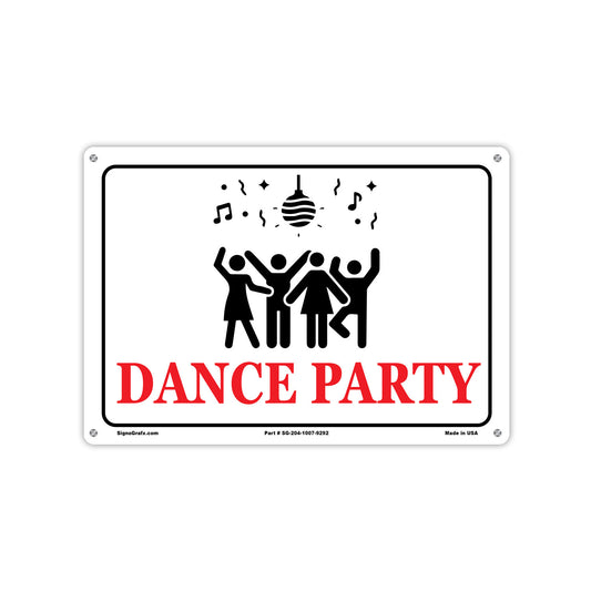 Dance Party Sign