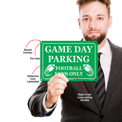 Game Day Parking
Football Fans Only Sign