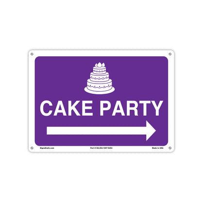 Cake Party Sign