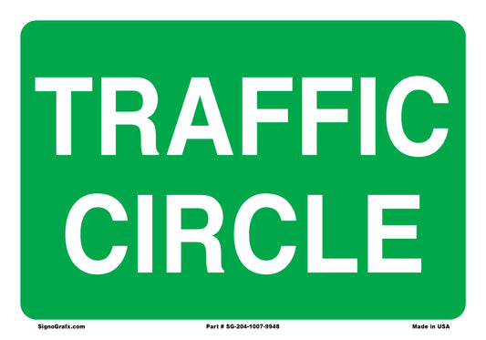 Traffic Circle Sign
