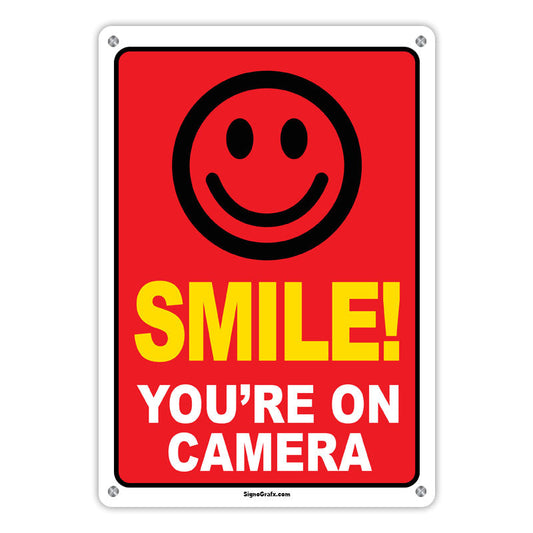 Smile You Are On Camera Sign