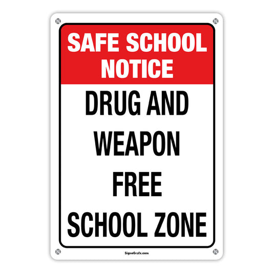 Drug And Weapon Free School Zone