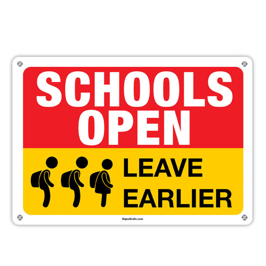 Schools Open Leave Earlier