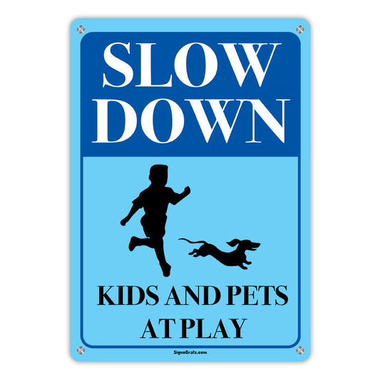 Slow Down! Kids And Pets At Play