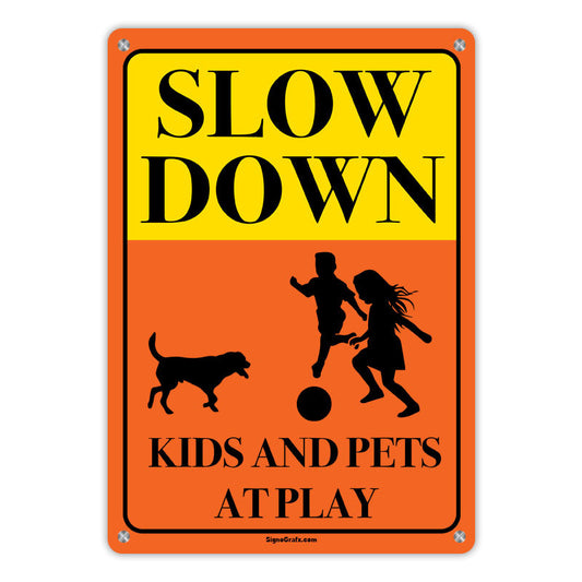 Slow Down! Kids And Pets At Play