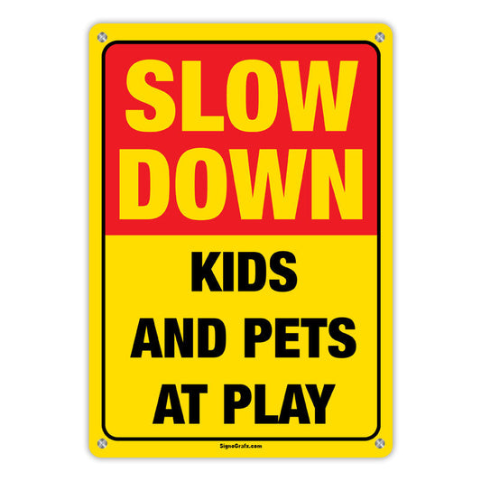 Slow Down! Kids And Pets At Play