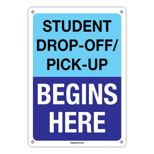 Student Drop-Off/Pick-Up Begins Here