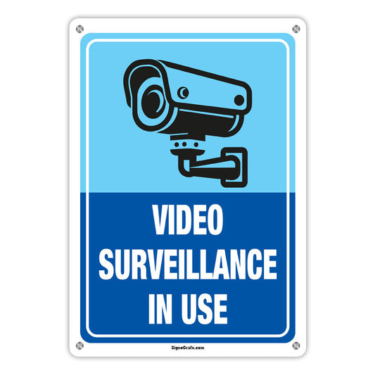 Video Surveillance In Use Sign