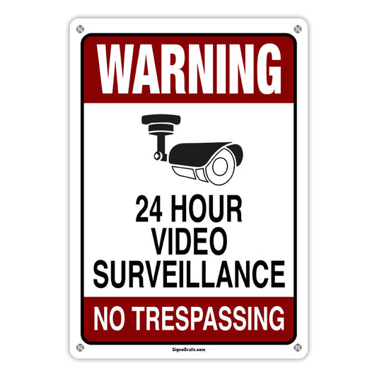 Warning  All Activities Recorded By Night Vision Cameras Sign