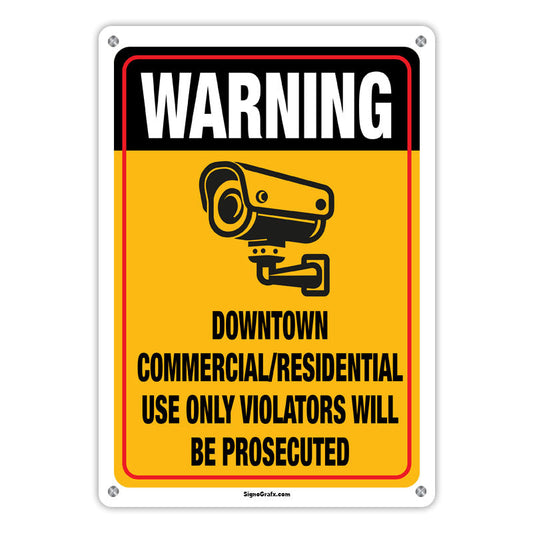 Warning Audio And Video Surveillance On Duty At All Times Sign