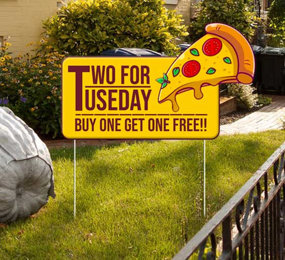 Die-Cut Yard Signs (Rigid Signs)