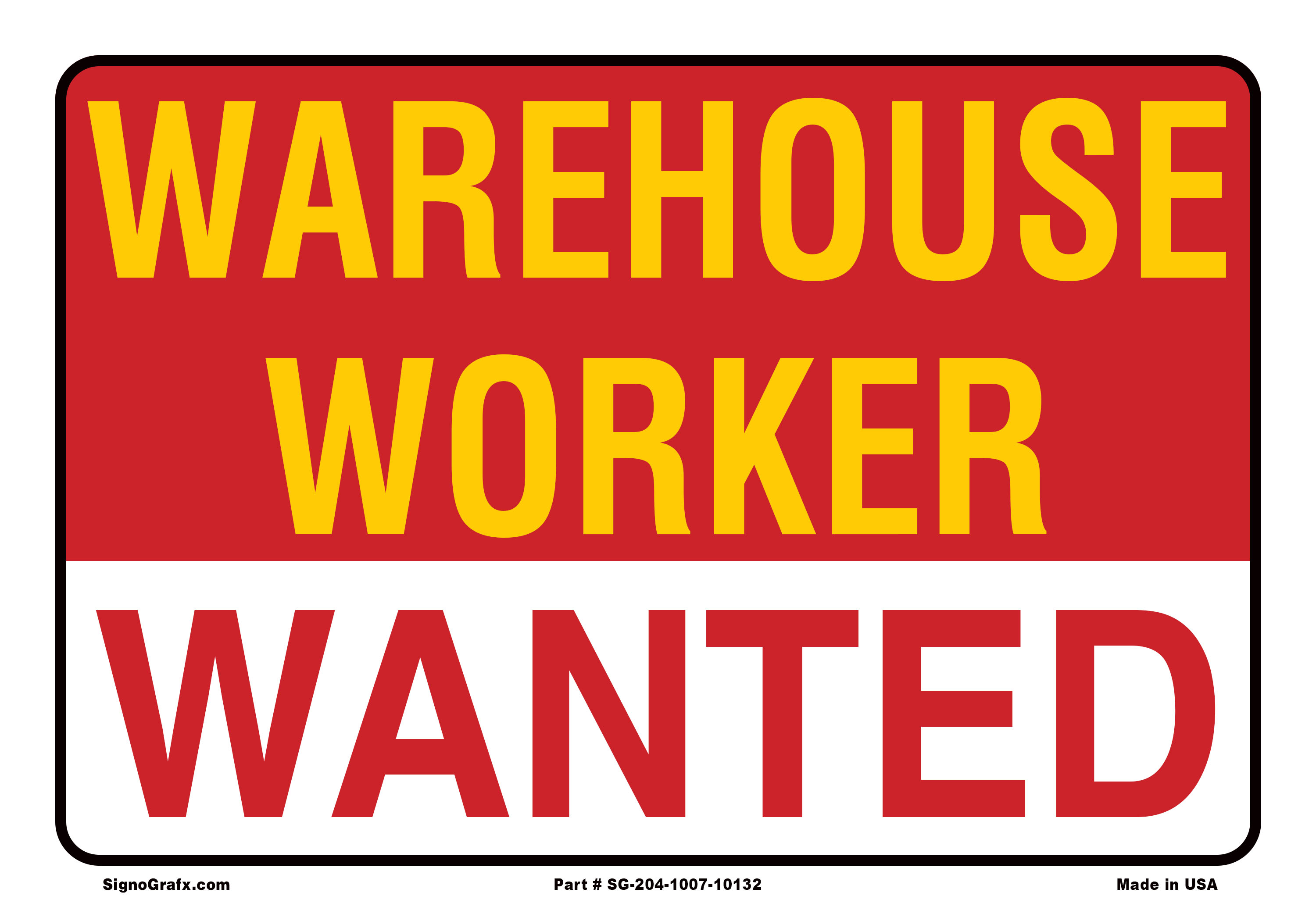 Warehouse Worker Wanted