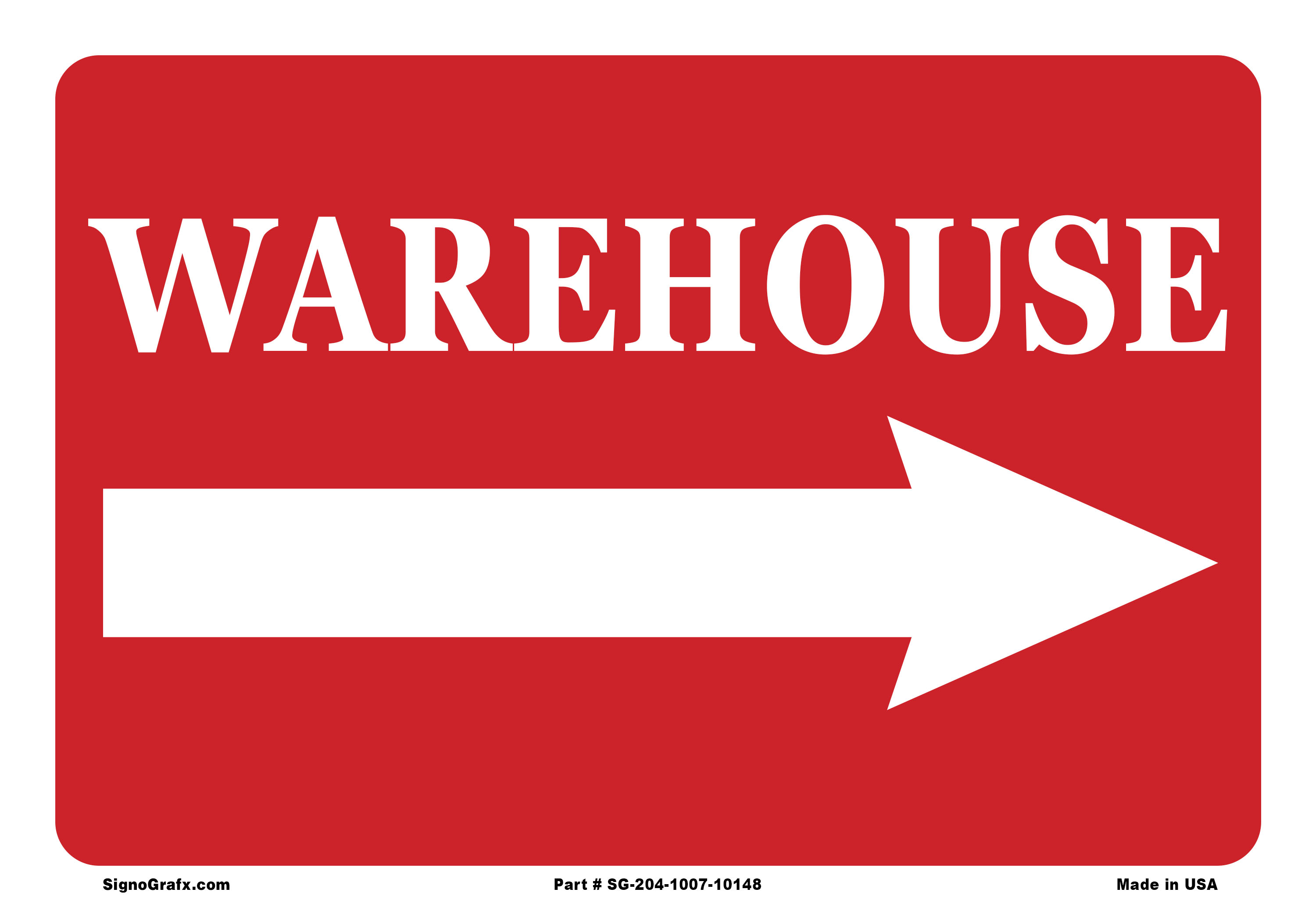 Warehouse Sign(up Arrow)
